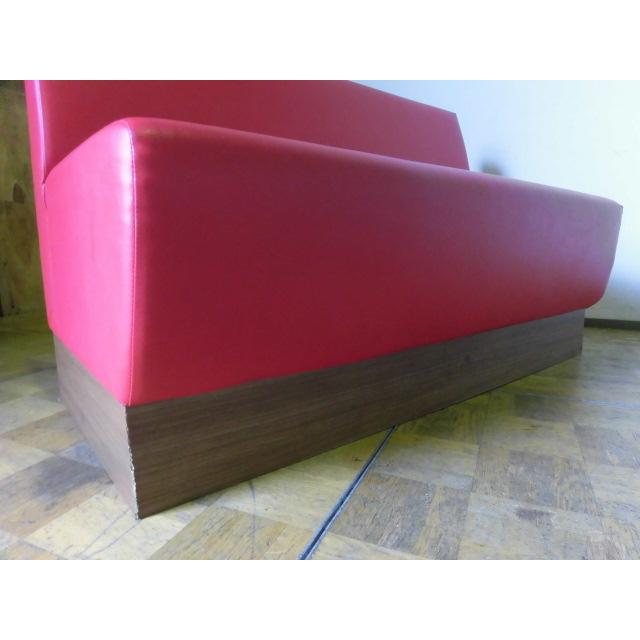 中古】BOXソファ 赤 2脚セット W1260×D600×H750mm 業務用 店舗 中古】BOXソファ 赤 2脚セット W1260×D600×H750mm 業務用 店舗
