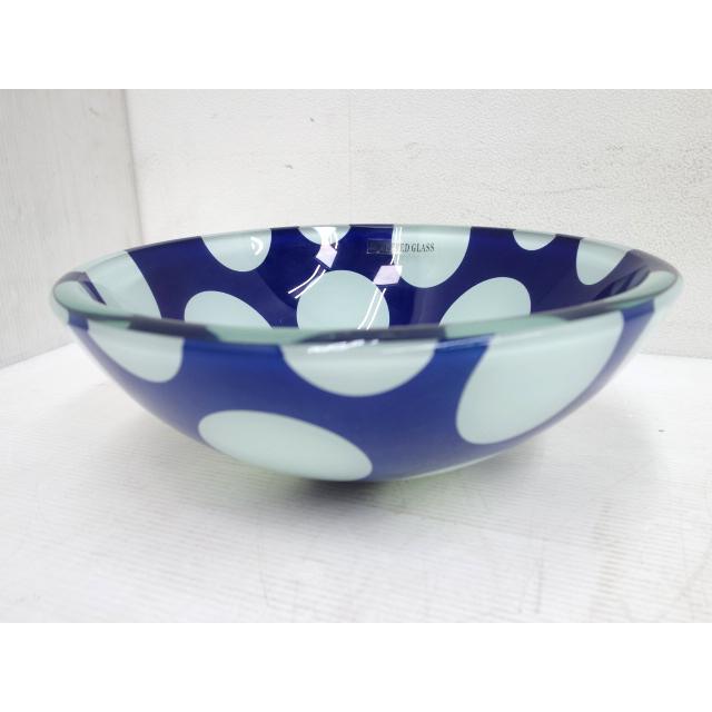 日本セラティ 強化ガラス製 手洗い ボウル アクア A-205 ポルカ (S