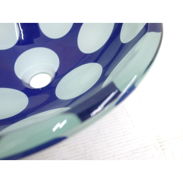日本セラティ 強化ガラス製 手洗い ボウル アクア A-205 ポルカ (S
