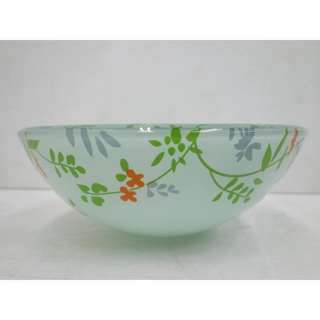 品質検査済日本セラティ 強化ガラス製 手洗い アクア 手洗器 φ320