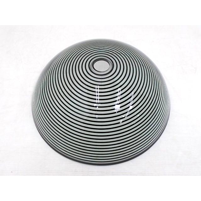 展示品 強化ガラス製 手洗い ボウル ボーダー柄 φ425×145mm 手洗器 展示品】 強化ガラス製 手洗い ボウル ボーダー柄 φ425×145mm 手洗い器