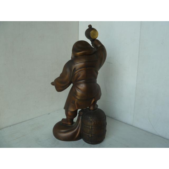 中古】恵比寿 大黒天 七福神 置き物 陽亮作 銅製 縁起物 五穀豊穣 商売
