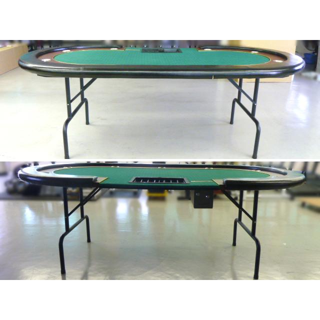 中古】ポーカーテーブル 9人用 W2175×D1130×H778mm 折り畳み 中古】ポーカーテーブル 9人用 W2175×D1130×H778mm 折り畳み