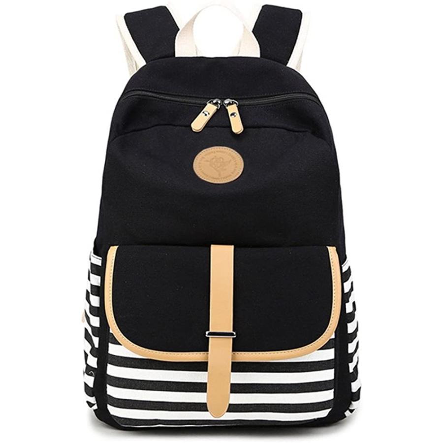 信頼 よキーよ Yokeeyo リュックサック バックパック 子供 通学用 女の子 高校生 中学生 帆布 厚手 おしゃれ ストライプ 豚鼻 お出掛け 遠足 ウエスト ヒップバッグ Www We Job Com