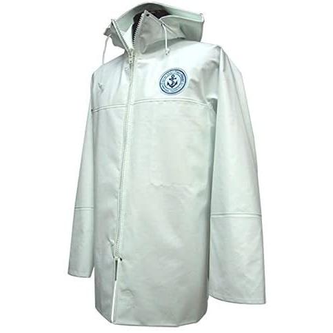 KURAHUTERU(クラフテル) イカリ印 フィッシャーマン レインウエアー ジャンパー 2L 白 11EA021 KURAHUTERU クラフテル イカリ印 フィッシャーマン レインウエアー ジャンパー 2L 白 11EA021