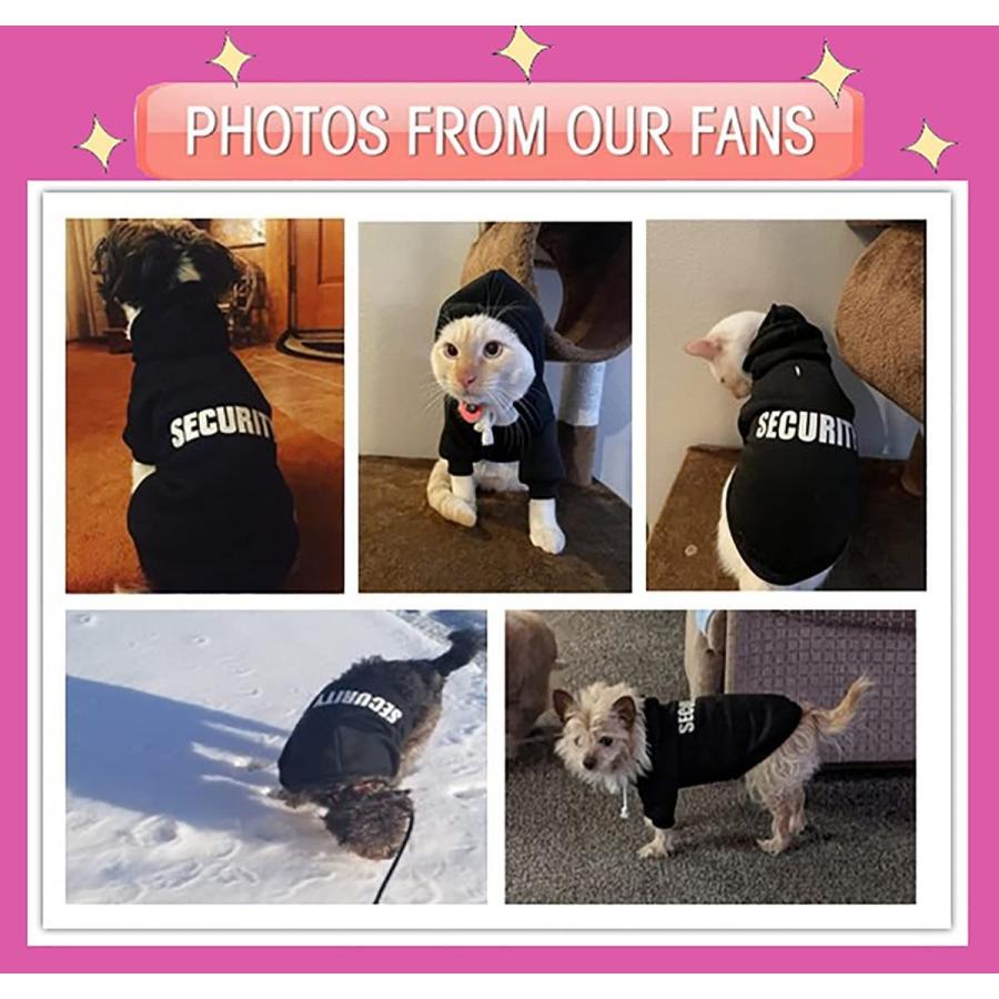 犬のパーカー犬の服冬のスウェットシャツSecurity暖かいセーター綿のパーカー小型犬用中型大型犬の猫 ローズレッド M