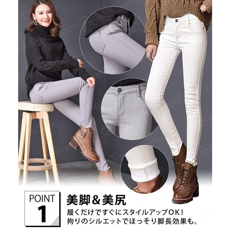 セール特別価格 ストレッチ スキニー 裏起毛 パンツ あったか ズボン デニム タイト 冬 防寒 ジーパン 裏起毛パンツ レディース 2xl グリーン Simbcity Net