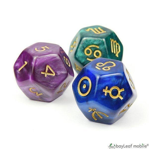 アストロダイス 3個セット 占い ゲーム 占星術 星座 アクリル 12面ダイス サイコロ Astro Dice セレクトショップbt 通販 Yahoo ショッピング