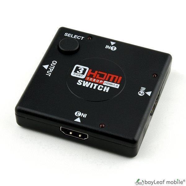 HDMI 切替器 セレクター 分配器 3入力1出力 3ポート TV テレビ 