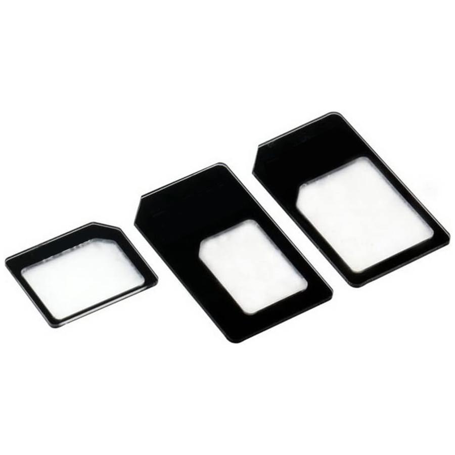 標準 マイクロ ナノ SIM シム 変換 アダプタ 4点セット コネクタ