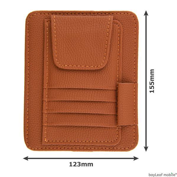 車用 サンバイザー 収納 ホルダー ポケット カード PU レザー 耐熱性 耐摩耗 自動車 カー用品 ドライブ 通勤 車載アクセサリ 多機能 整理 ペン 領収書 駐車券 |  | 05