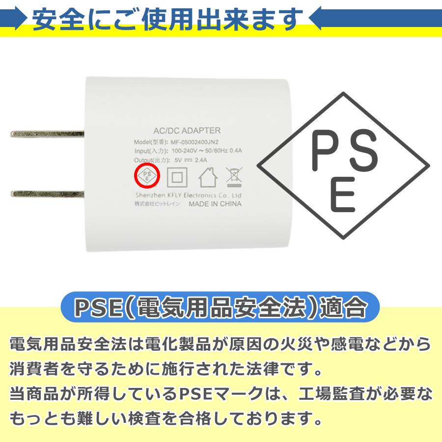 micro USB ケーブル 25cm 2口 充電器 セット 電源 アダプタ タイプB マイクロ USB2.0 TypeB データ転送 コンセント  スマホ タブレット 2ポート 旅行 PSE認証