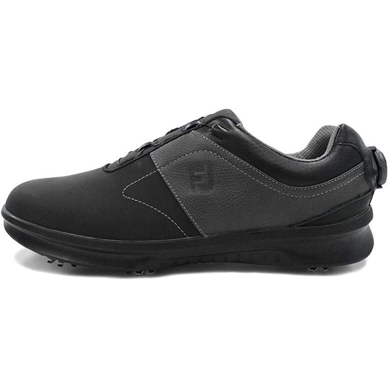 フットジョイ FJ ゴルフシューズ JFCONTOUR BOA ダイヤル式 メンズ 靴 (27.5cm， ブラック/チャコール) FJ ゴルフシューズ JFCONTOUR BOA ダイヤル式 メンズ 靴 5cm， ブラック/チャコール