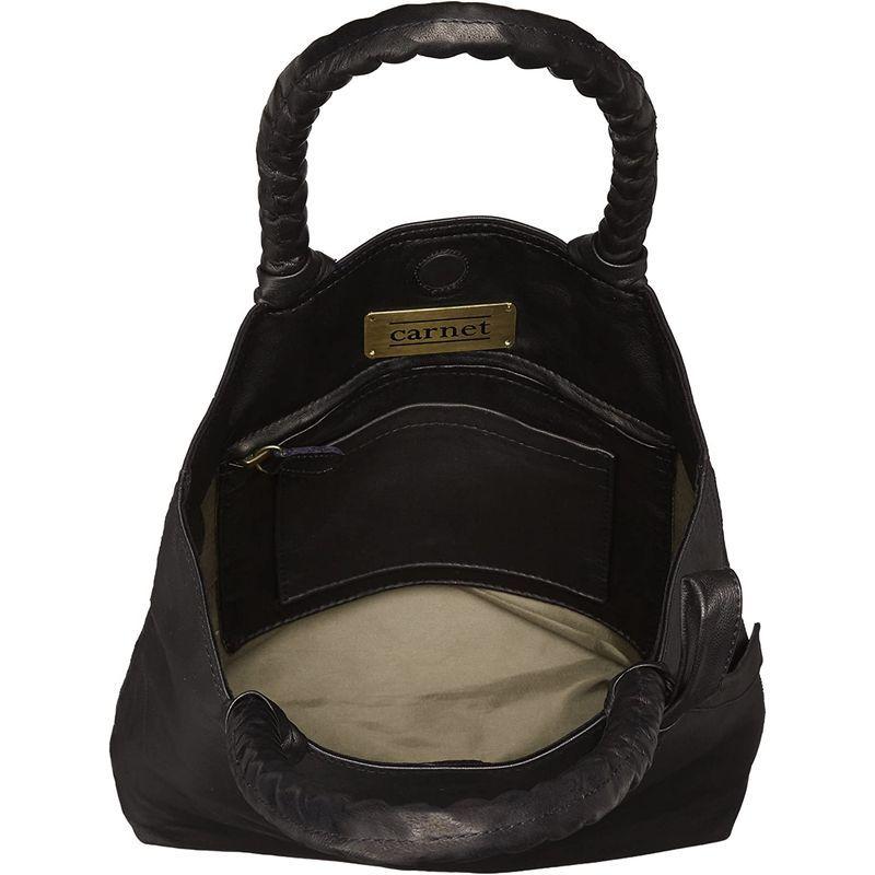 カルネ Sheep Leather KURUMI Pearl Tote/Small CE-1704-160 ブラック Sheep Leather KURUMI Pearl Tote/Small CE ブラック