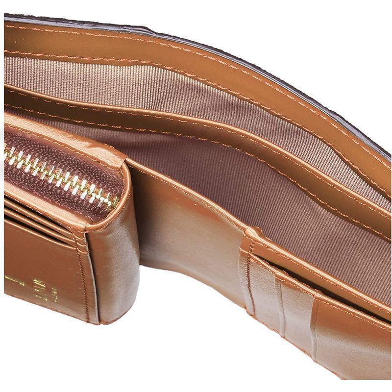 ランバンコレクション 二つ折り財布 フェリアパース ネイビー/キャメル 二つ折り財布 フェリアパース ネイビー/キャメル