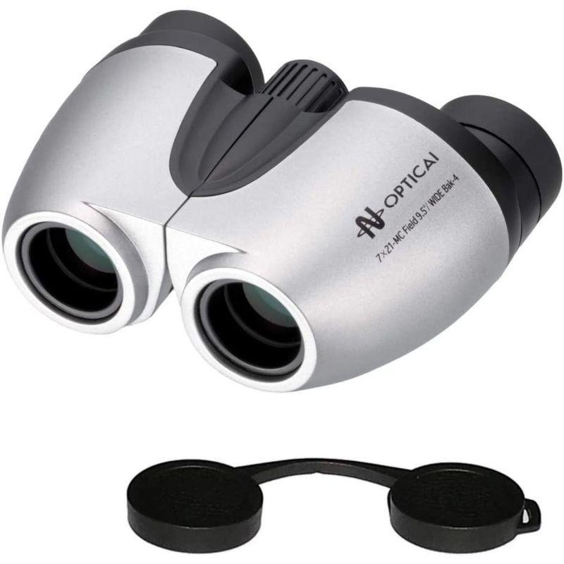 ナシカ光学「日本製」コンパクト ７倍双眼鏡 7×21-MC Bak-4プリズム 眼鏡対応 レンズキャップの2点セット 日本製 コンパクト ７倍双眼鏡 7×21 MC Bak 4プリズム 眼鏡対応 レンズキャップの2点セット