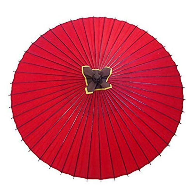 山本竹細工屋 （YAMAMOTOTAKIZAYIKUYA ) 和傘 番傘 蛇の目傘 雨傘 防水加工 (赤色)