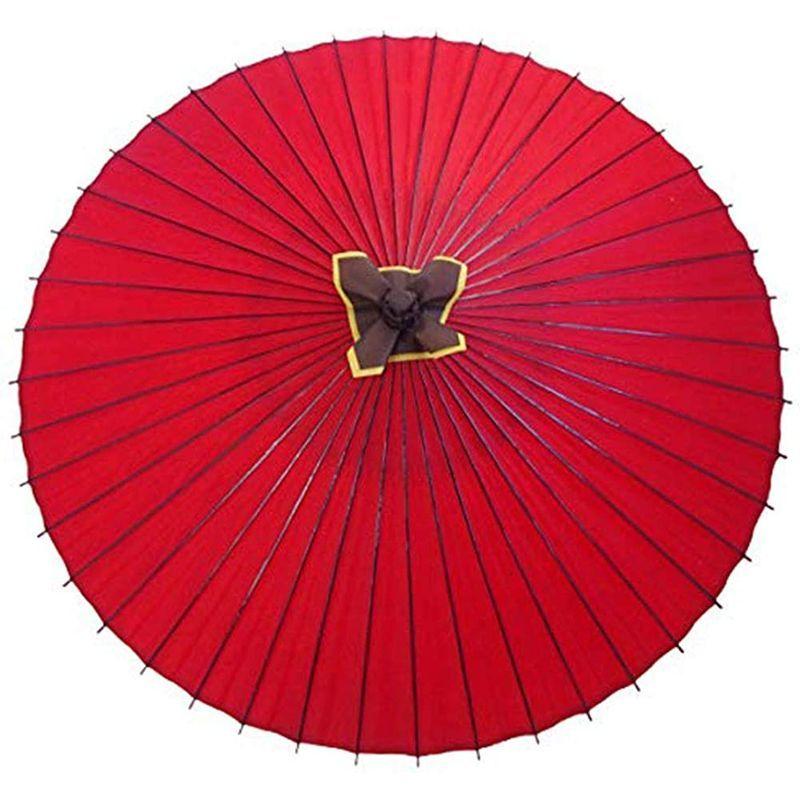 山本竹細工屋 （YAMAMOTOTAKIZAYIKUYA ) 和傘 番傘 蛇の目傘 雨傘 防水加工 (赤色) YAMAMOTOTAKIZAYIKUYA 和傘 番傘 蛇の目傘 雨傘 防水加工 赤色 サイズ 約
