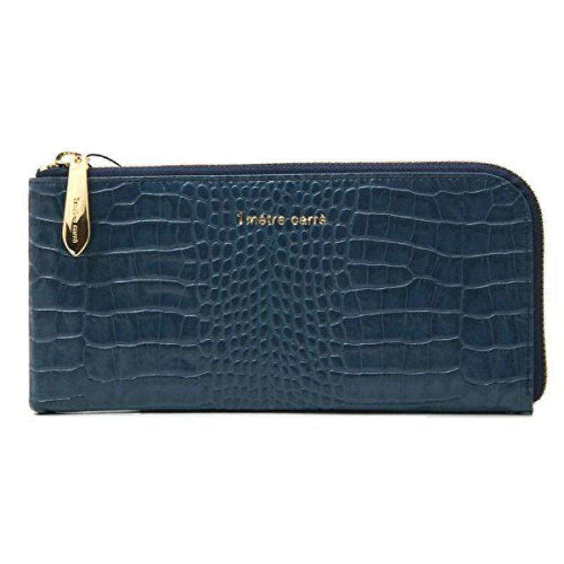 アンメートルキャレ 長財布 1metre carre 薄型 L字ファスナー SC30652 (ネイビー)