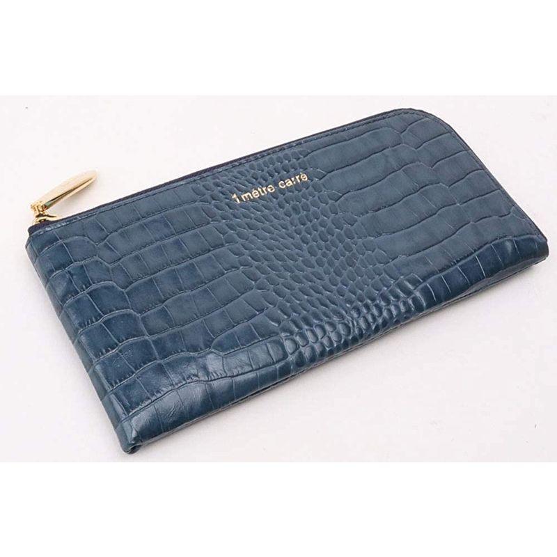 アンメートルキャレ 長財布 1metre carre 薄型 L字ファスナー SC30652 (ネイビー) 長財布 1metre carre 薄型 L字ファスナー SC30652 ネイビー 　