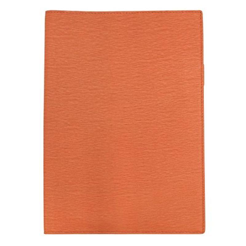 B5 キャロル ダイアリーカバー/ノートカバー 本革（羊革）キャロット 8178-041
