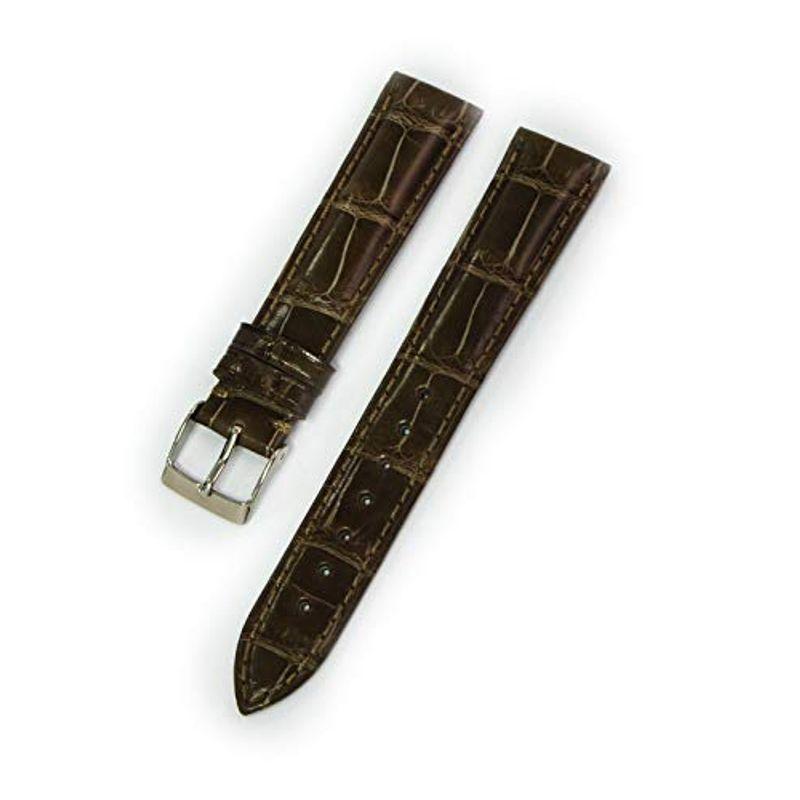 CASSISカシス ワニ革 時計ベルト 裏面防水 ADONARA CAOUTCHOUC SHINY アドナラカウチックシャイニー 18mm