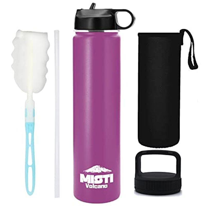 水筒 ステンレスボトル 710 Ml 軽量 ２way ストローボトル カバンー付き 直飲み 二重断熱構造 保温12時間 保冷24時間 パープ Rusrn0rd9q キッチン 日用品 文具 M R Aesthetics De