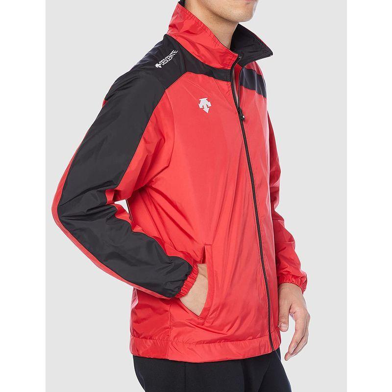 デサント ウインドブレーカー 耐久はっ水 耐水性 吸放湿 防風 トレーニング ランニング DTM-3550 メンズ レッド/ブラック 4L 5cm SIZE 肩幅 袖丈 身幅 着丈 ウインドブレーカー 耐久はっ水 耐水性 吸放湿 防風 トレーニング ランニング DTM メンズ レッド/ブラック 4L 61cm 65cm ポリエステル