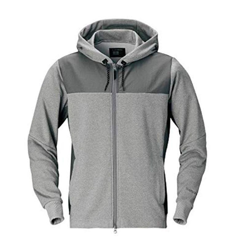 シマノ(SHIMANO) 防寒 ライトスウェットフルジップパーカー WJ-074S グレー M