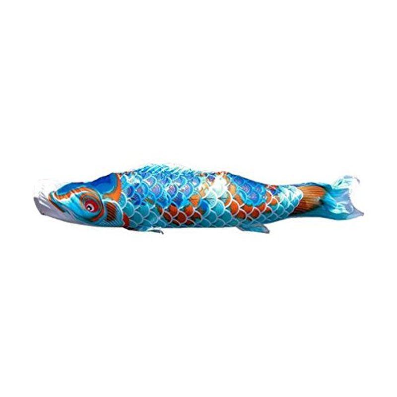 鯉のぼり 徳永鯉 こいのぼり単品 ちりめん京錦 撥水加工 青鯉 １．５ｍ 139594082