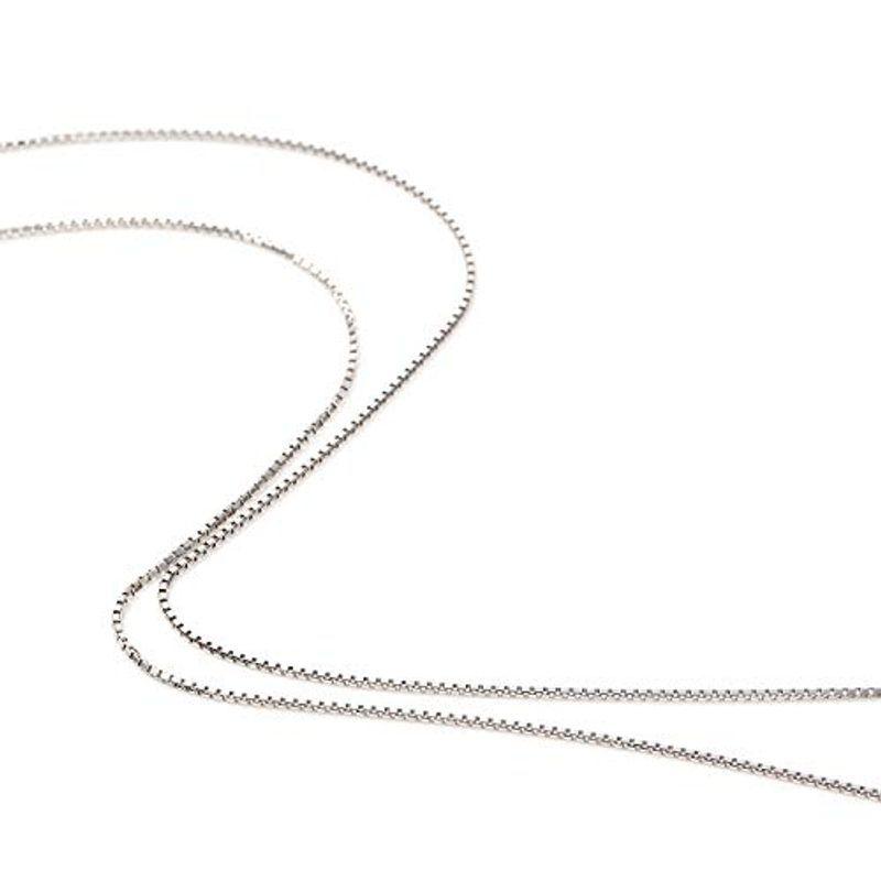 プラチナ ネックレス ベネチアン チェーン 60cm フリーアジャスター 幅 0.8mm Pt850(24560円)