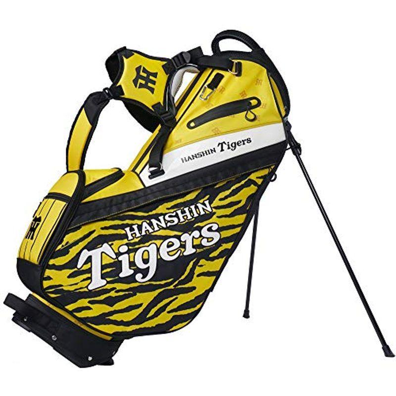 レザックス キャディバッグ 阪神タイガース 9.5型スタンドバッグ イエロー HTCB-1422