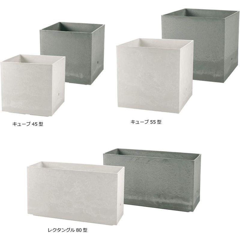 【訳あり・新品】 リッチェル 大型プランター 陶器風 ホワイト 45×45×45cm ラヴィーレWS キューブ 45型 底面給水機能付き 709002 【BCD6808616768】(24591円)