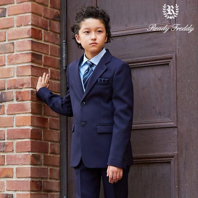 Ready Freddy(レディフレディ) 卒業式 男の子 フォーマル レジメンタルタイ ベーシック スーツ セット 5901-5602 ( Freddy レディフレディ 卒業式 男の子 フォーマル レジメンタルタイ ベーシック スーツ セット ジャケット