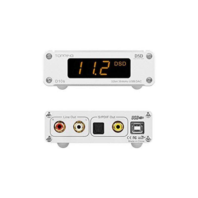 TOPPING D10s DAC Mini USB DAC XMOS XU208 ES9038Q2M DSD256 PCM 384kHz H