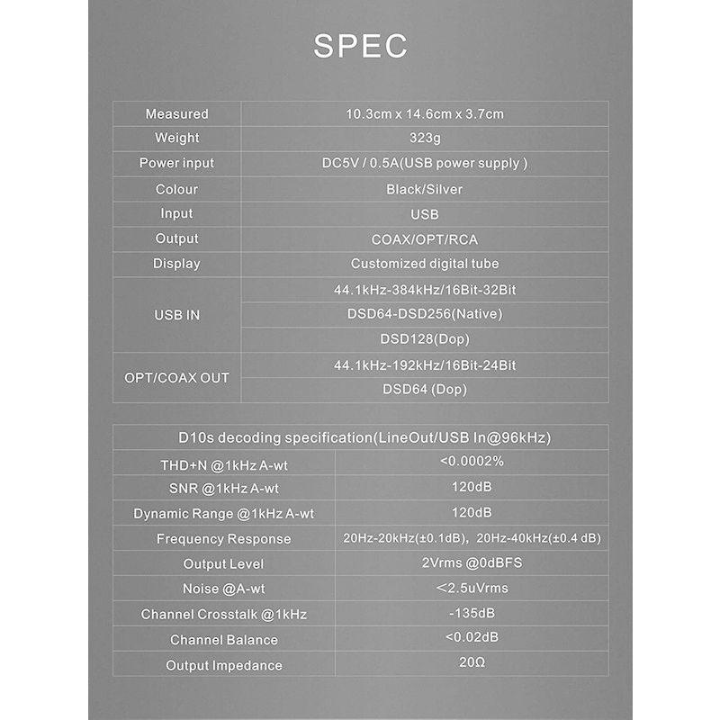 TOPPING D10s DAC Mini USB DAC XMOS XU208 ES9038Q2M DSD256 PCM 384kHz H DAC D10s Mini USB XMOS XU208 ES9038Q2M DSD256 PCM 384kHz D10sは