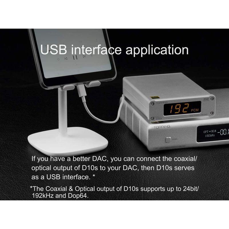 TOPPING D10s DAC Mini USB DAC XMOS XU208 ES9038Q2M DSD256 PCM 384kHz H DAC D10s Mini USB XMOS XU208 ES9038Q2M DSD256 PCM 384kHz D10sは