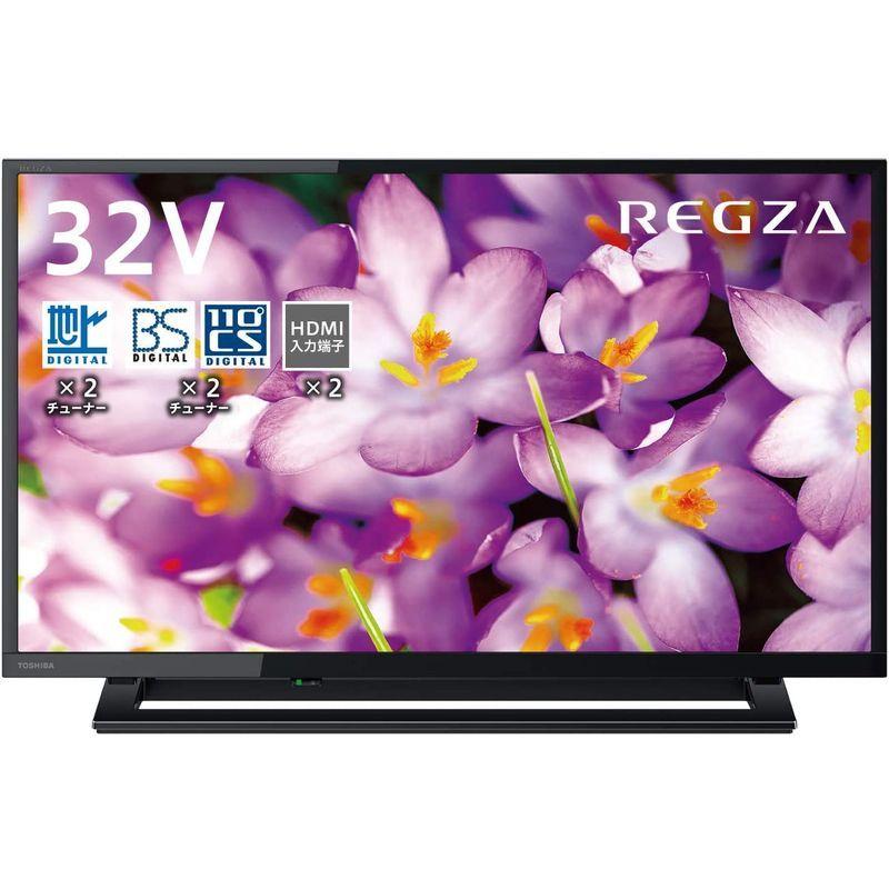 【数量限定アウトレット品】 東芝 32V型 液晶テレビ レグザ 32S22 ハイビジョン 外付けHDD ウラ録対応 （2018年モデル） 【WS7281714255】(26300円)