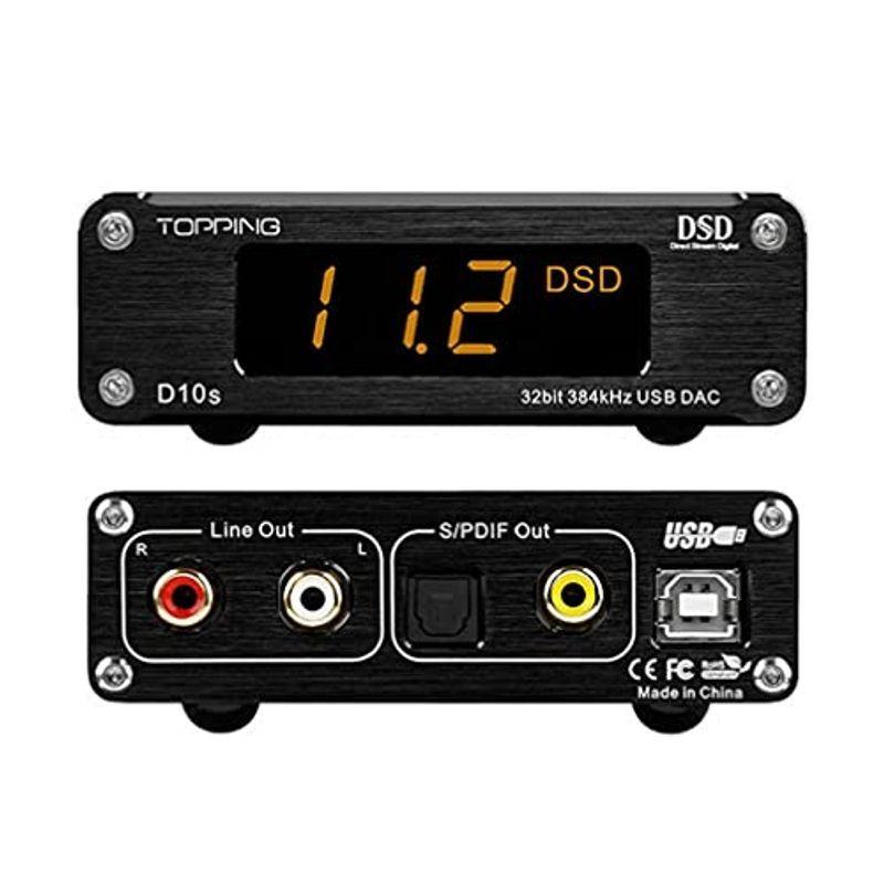 TOPPING D10s DAC Mini USB DAC XMOS XU208 ES9038Q2M DSD256 PCM 384kHz H