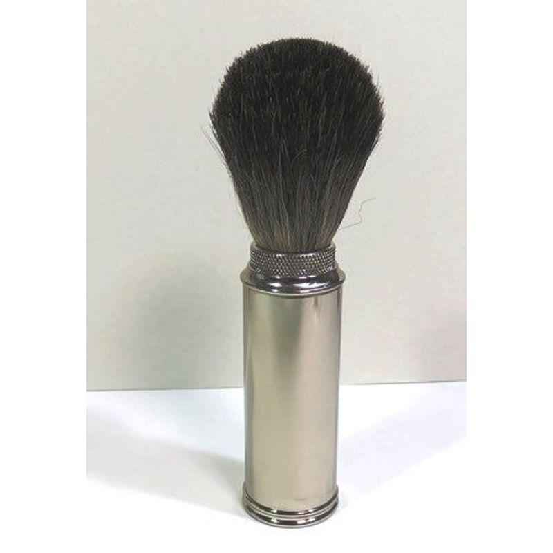 ディトマー（独）シェービングブラシ トラベラー アナグマ毛 メタルハンドル収納・携帯
