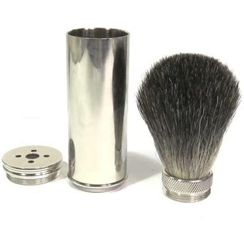 ディトマー（独）シェービングブラシ トラベラー アナグマ毛 メタルハンドル収納・携帯 独 シェービングブラシ トラベラー アナグマ毛 メタルハンドル収納 携帯 　