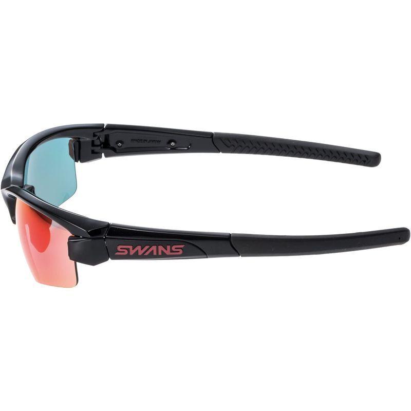 SWANS(スワンズ) スポーツ サングラス ライオンシン ミラーレンズ モデル LI SIN-1701 BK ブラック×ブラック×ブラック ブラック×ブラック×ブラック スワンズ スポーツ サングラス ライオンシン ミラーレンズ モデル LI SIN BK