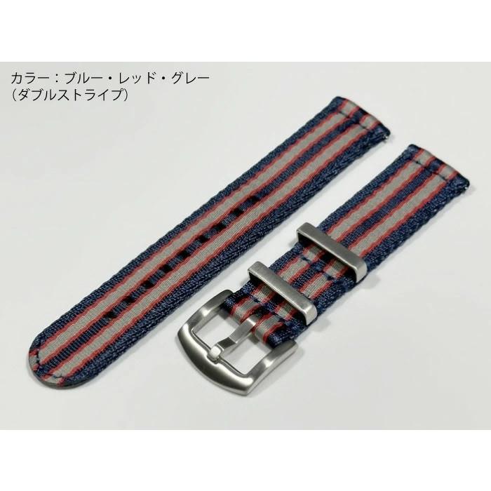 分割NATOストラップ 高品質 腕時計ベルト 20mm 22mm ファブリック 軽量