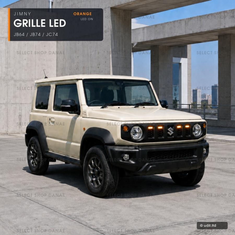 ジムニーJB64 SUZUKIグリル用LEDライト マーカー JB74JC74 ジムニー専用 JB64JB74JC74 フロントグリル用LEDマーカーランプ LED