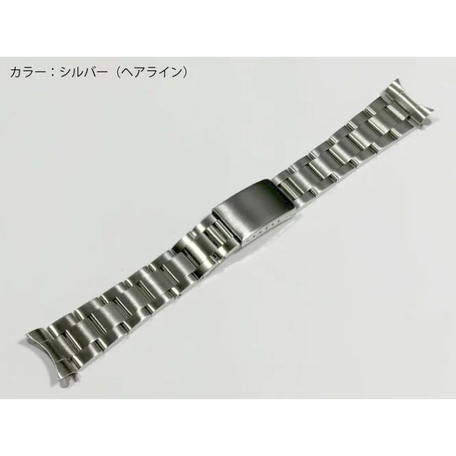 ラグ幅13mm 17mm 19mm 20mm ロレックス対応 腕時計用メタルブレス 三連ブレスレット 腕時計ベルト シルバー コンビネーションゴールド ゴールド 送料無料の画像