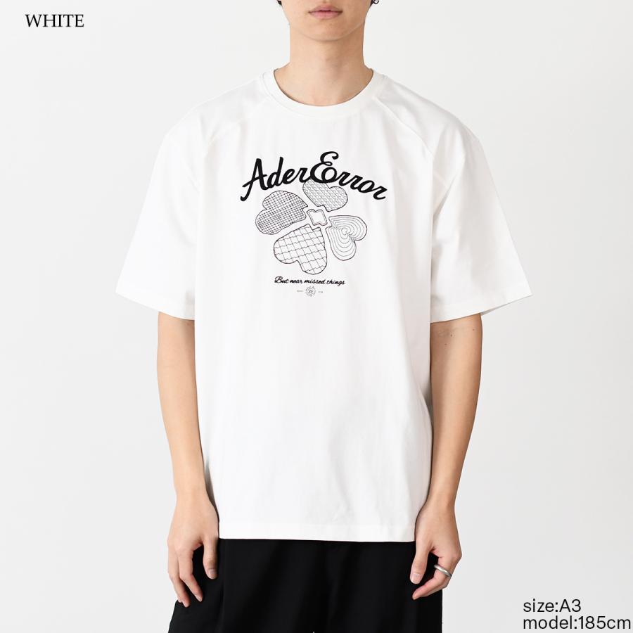 ADER error（アーダーエラー）ホワイト 0109 Tシャツ ☆【Ader Error】☆Sig; TRS Tag t-shir.t 01☆OFF WHITE