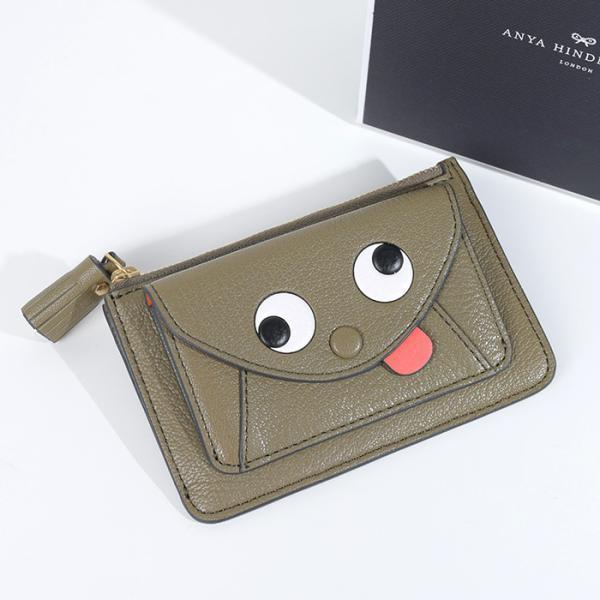 新品 アニヤハインドマーチ Zany Zipped レザー カードケース-