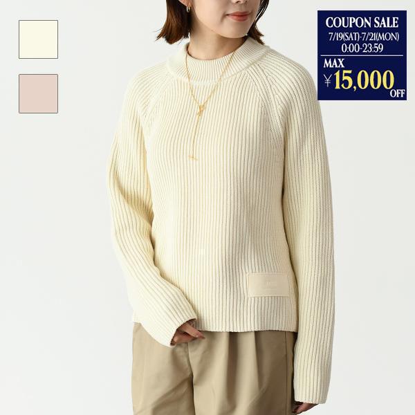 Ami Paris アミパリス アミ ドゥ クール ウールニット ホワイト S AMI Paris インターシャ セーター | ホワイト | FARFETCH JP
