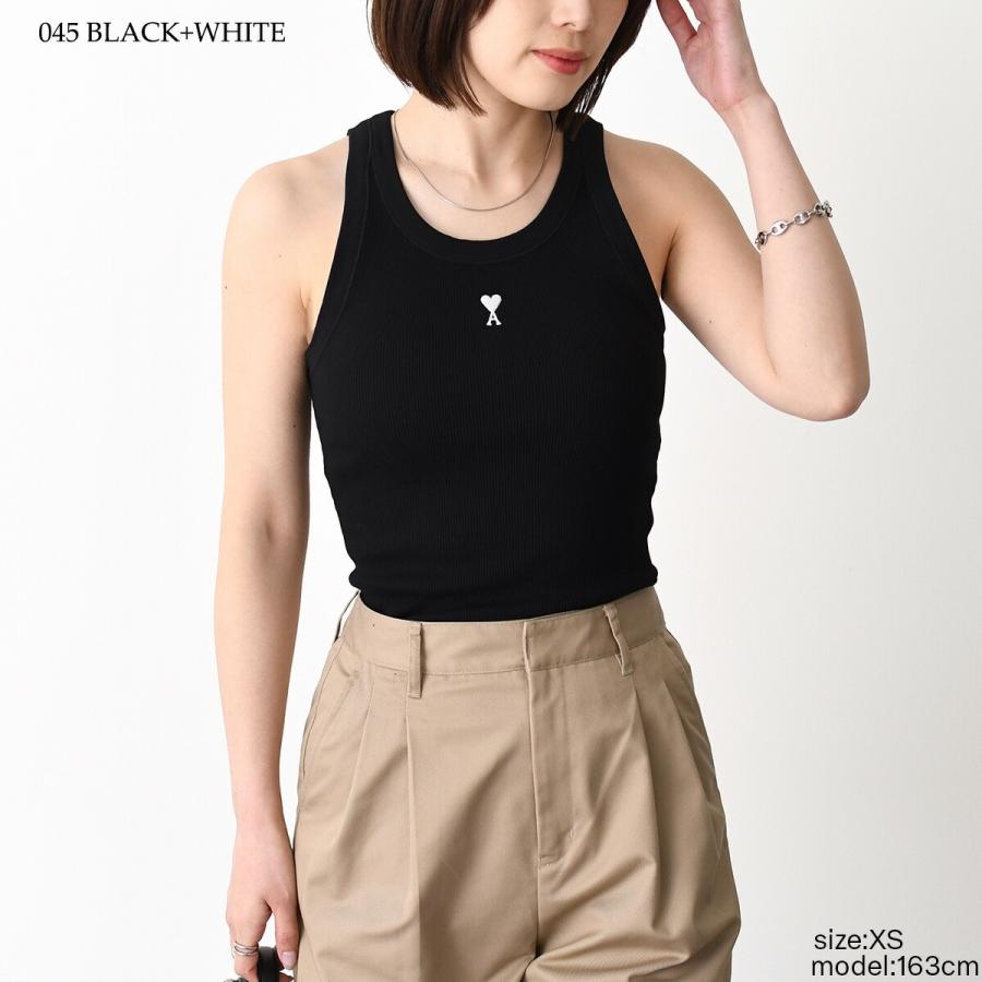 Kumon AMI PARIS コットンリブタンクトップ AMI Alexandre Mattiussi 【Tシャツ2点で5％OFF】AMI PARIS アミパリス