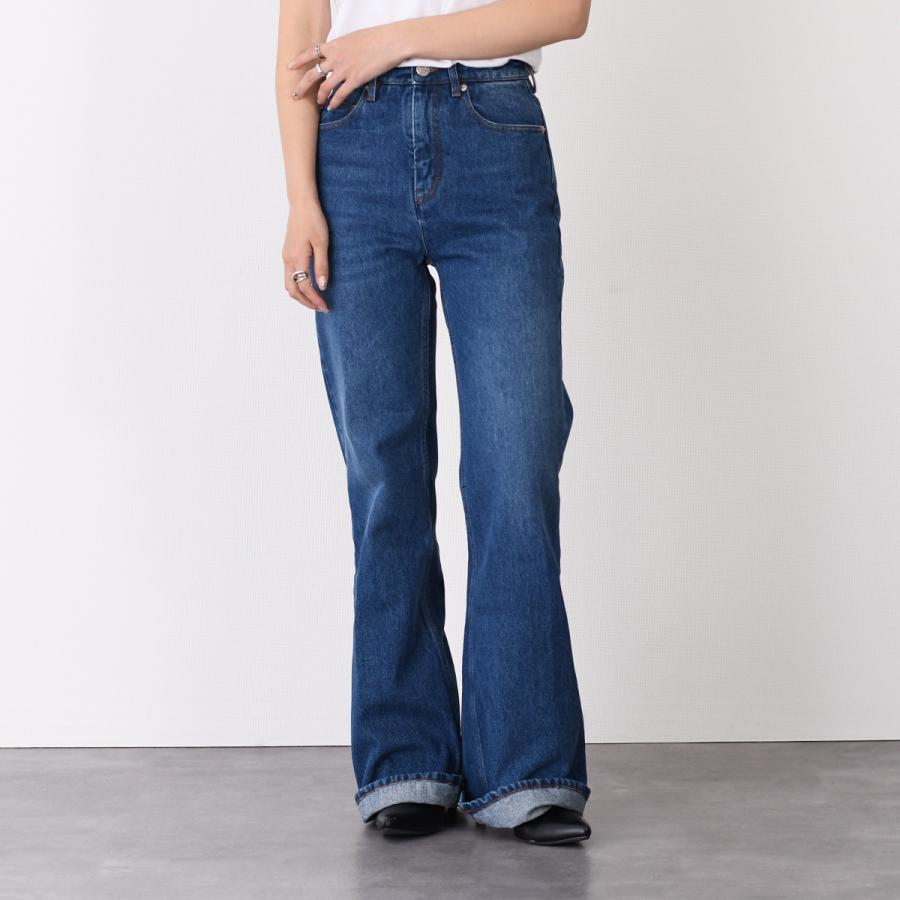 ami Parisライトブルー ワイドレッグデニム AMI Alexandre Mattiussi AMI PARIS アミパリス ボトムス レディース